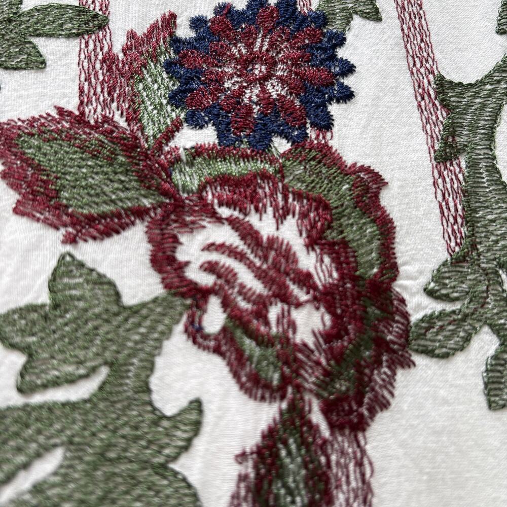 Max Studio 100% Cotton Boho Floral Embroidered Shift Dress Summer Artsy | L - Picture 11 of 11